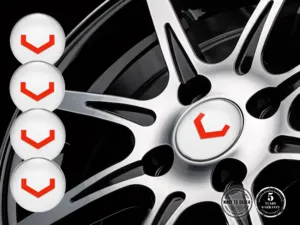 Vossen Resin Domed Stickers Style Stylish Wheel Logos
